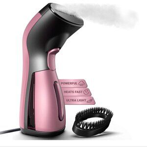 iSteam Steamer for Clothes Wrinkle Remover Luxury Edition - New, Pink